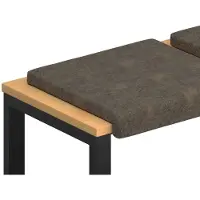 vidaXL Bankkussen 2 st Kunstsuède stof Donkergrijs Diepte 35 cm