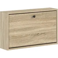 vidaXL Wandgemonteerde Schoenenkast BREDA 71 x 17 x 43 cm Bewerkt hout