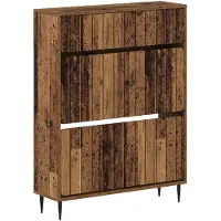 vidaXL Schoenenkast ZWOLLE 78 x 24 x 103 cm Bewerkt hout Oud hout