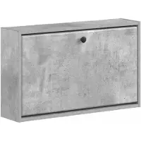 vidaXL Wandgemonteerde Schoenenkast BREDA 71 x 17 x 43 cm Bewerkt hout