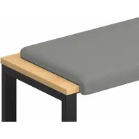 vidaXL Bankkussen Textured Velvet Donkergrijs Diepte 35 cm