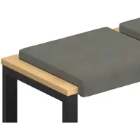vidaXL Bankkussen 2 st corduroy Lichtgrijs Diepte 35 cm