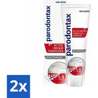 Parodontax 2 x - Tandpasta - Whitening - Voor Wittere Tanden - 75 ml - Tandpasta - Tandvlees - Tanden - Whitening - Bloedend Tandvlees