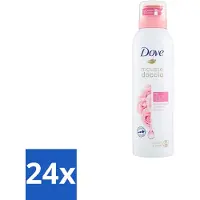 Dove Shower Foam - Rose Oil - 200 ml - Voordeelverpakking - 24 stuks