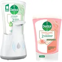 Dettol - Automatische Zeepdispenser No Touch &1x250ml Handzeep No Touch Navulling - Sheabutter