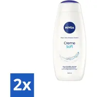 Nivea 2 x - Douchecrème - Zacht - Huidbeschermend - Amandelolie - 500 ml - Douchecrème - - Hydratatie - Amandelolie - Zacht