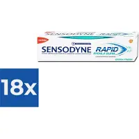 Sensodyne Tandpasta - Rapid Relief Extra Fresh - 75ml - Voordeelverpakking 18 stuks