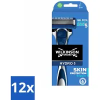 Wilkinson Sword 12 x Wilkinson - Navulmesjes - Hydro 5 Skin Protection Scheermes Regular - Comfortabel - 1 mesje - Scheermes - Hydro 5 - Scheermesjes - Hydro 5 Scheermes - Wilkinson Hydro 5