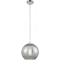 REALITY IMPORT Hanglamp Jaron, chroom, 1xE27, 40W, glas, afmetingen: 130x30x30 cm, IP20, merk: Reality