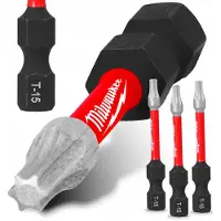 Milwaukee SHOCKWAVE TX15 50 mm impactbits - 3 stuks