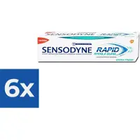 Sensodyne Tandpasta - Rapid Relief Extra Fresh - 75ml - Voordeelverpakking 6 stuks