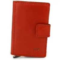 Bear design Pip CL15254 pasjeshouder - Red – Van leer – Pip CL15254 is een compacte pasjeshouder voor wie vooral betaalpassen gebruikt en geen grote portemonnee mee wil nemen