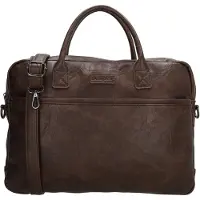Beagles Murcia Laptoptas - 15 inch - Zakelijk - Laptop - Verstelbare Schouderband - Documenten - Ritsvakken - Donkerbruin