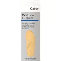 Gabor Exclusief Voetbed inlegzool – Anatomisch leren voetbed – Geschikt voor normale schoenen, sportschoenen en wandelschoenen, van kunststof en leer – 42