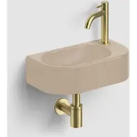 Clou Inbe 7 fonteinset beige rechts geborsteld messing PVD