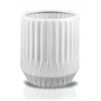 Polnix Keramische Bloempot Wit 34x21 cm - Vorstbestendig