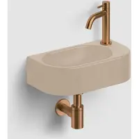 Clou Inbe 7 fonteinset beige rechts geborsteld brons PVD