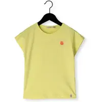 Nono T-shirt met backprint geel Meisjes Stretchkatoen Ronde hals Backprint - maat 110