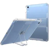Ntech Hoes geschikt voor iPad 2021 hoes / 2020 / 2019 (9e/8e/7e Generatie / 10.2 inch) – Transparante Back Cover met Kickstand & Pencil Houder – Slim en Lichtgewicht -