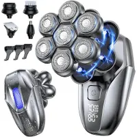 Fokelyi - Scheerapparaat Mannen - 5-in-1 - Trimmer - Electric Face & Head Shaver - Hoofd Kaal Scheren - Nat & Droog - Draadloos Opladen - Elektrisch