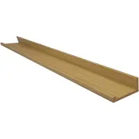 Famanu – Wandrek, 100 cm, eikenlook, groot natuurlijk zwevend rek met onzichtbare houder, plank voor woonkamer en keuken