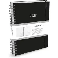 Comello Thuiswerkagenda 2027 A4 Zwart / Bruin