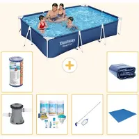 Bestway Steel Pro, rechthoekig zwembad - 300x201x66 cm - 7-delig - S21571