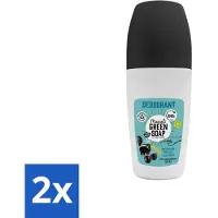 Marcels Green Soap 2 x - Deodorant Roller - Mimosa & Blackcurrant - Langdurige frisheid - 50 ml - Deodorant - Natuurlijke Deodorant - Aluminiumvrije Deodorant - Vegan Deodorant - Duurzame Deodorant