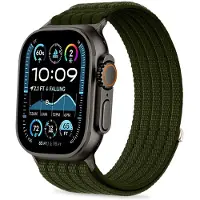 Tech-Protect Nylon Sport Apple Watch 49 / 46 / 45 / 44 Mm Bandje Groen