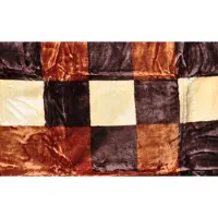 Elway Dikke acrylplaid 160x210cm - Bruin Beige Crème