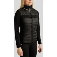 Montar SS26 MoLila Hybrid Jas met Champagne Kristalband en Zwarte Kristallen L