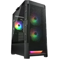 Cougar Gaming PC-behuizing - Gaming - DUOFACE RGB ZWART - Gereedschaploze assemblage - Anti-stoffilter