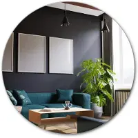 Markenlos – Ronde muurspiegel met een diameter van 80 cm, perfect voor woonkamer, slaapkamer en badkamer