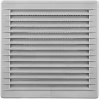 EDM Ventilatierooster EDM 87725 Grijs 17 x 17 x 1,15 cm Muggennet