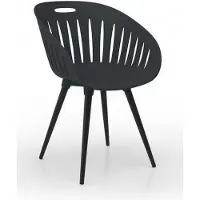 Topstar Tuinstoel PP (Polypropeen) 540 x 570 x 810 mm Antraciet Buiten 2 Stuks