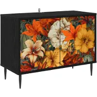 vidaXL TV-kast GENNEP, 69 x 33 x 50,5 cm, zwart, eikenlook