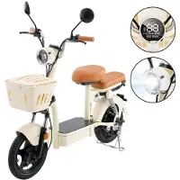 Shengmilo Y16: Elektrische scooter van hoge kwaliteit, geschikt voor twee personen, met 14-inch all-terrain banden, 48V 20Ah accu, ergonomische, zeer elastische dubbele zitting, grote voorste bagagebak