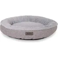 Markenlos Hondenbed in donutvorm, diameter 55 cm - Wasbaar hondenmandkussen met antislipbodem
