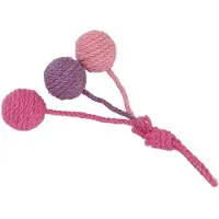 OEM Kattenkruid bal, hangend, 3 kleuren, interactieve bal, binnenhuis speeltje voor huisdieren, decoratie (roze, roze, paars)