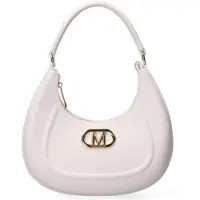 Marc Ellis Schoudertas voor dames, merk , beige met gouden details, gemaakt van polyurethaan, met verstelbare schouderband