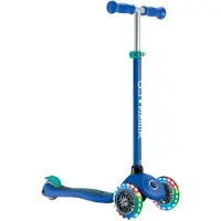 Globber driewielige kinderscooter Primo Lights V2 Light-up Wheels marineblauw