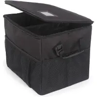 Famanu Bagageorganizer - Opvouwbare opbergbox voor in de auto met reflector - Zwart