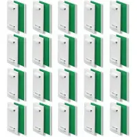 OEM Zelfklevende scharnieren (kort) — Dubbele/duo rolgordijnen — Boorloze montage met lijm — Set van 30 — Reserveonderdeel voor vaste PVC-deuren en terrasdeuren