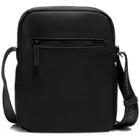 Momo Design Tracollina Heren Messenger Bag, Polyurethaan, Zwart, Design Schoudertas