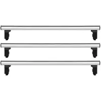 Menabo Professional Airdyn | Dakkoffer voor Renault - Trafic III (X83) 2014+, L1, L2 - Aluminium - Lengte 165 cm - Draagvermogen 150 kg - Set van 3