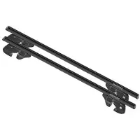 Menabo Sherman Black XL | Dakkofferhouder voor Mitsubishi - Montero (V20) 1991-1999 - Aluminium - Lengte 135 cm - Draagvermogen 90 kg - Set van 2
