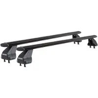 Menabo Omega Plus Zwart | Dakkofferhouder Ford - Focus II 2004-2011 - Aluminium - Lengte 112 cm - Draagvermogen 75 kg - Set van 2