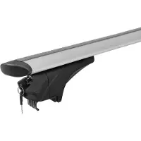 Menabo Sonic Silver XL | Dakkoffer voor BMW - X1 (E84) 2012-2015 - Aluminium - Lengte 135 cm - Draagvermogen 75 kg - Set van 2