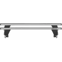 Menabo Delta Silver | Dakkapdragers Volkswagen - T6 Transporter 2015+ - Aluminium - Lengte 137 cm - Draagvermogen 75 kg - Set van 2