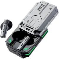 Black Shark Gaming-hoofdtelefoon T11, Bluetooth 5.3, 30 uur batterijduur, ENC-technologie, 13mm drivers, kleur: grijs